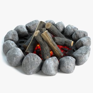 campfire pbr 3D