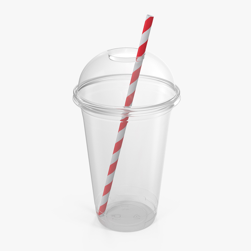 3D plastic cup straw TurboSquid 1341409