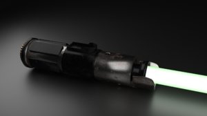 yoda lightsaber 3D model