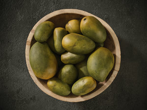 3D hazelnut mango green