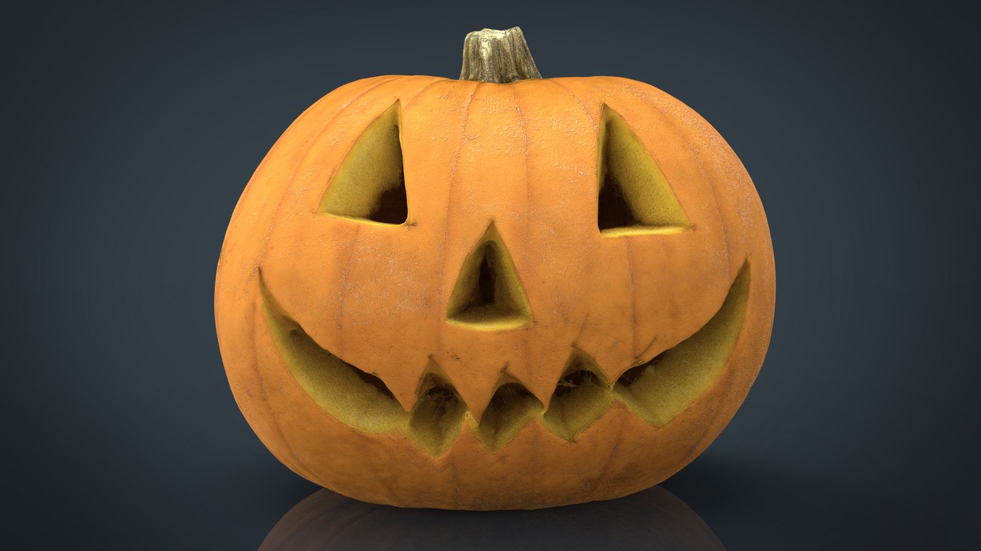 Realistic halloween pumpkin 3D model TurboSquid 1341101