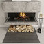 3D model fireplace modern