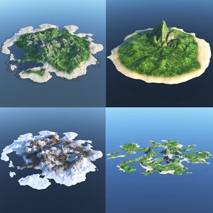 islands ocean 3D