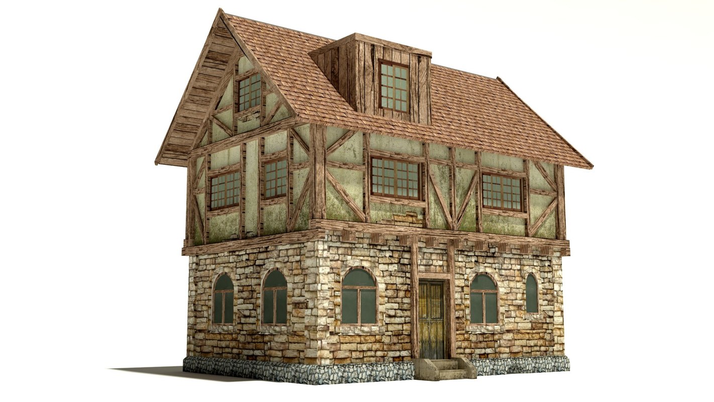 Medieval House 3d Model Turbosquid