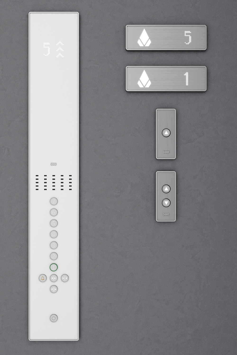 3D elevator kone monospace 500 TurboSquid 1341222