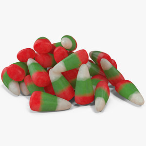 christmas candy corn 2 3D model