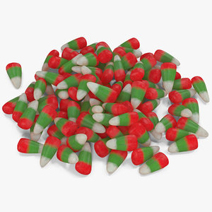 3D model christmas candy corn 3