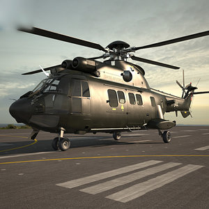 3D model eurocopter as532 532