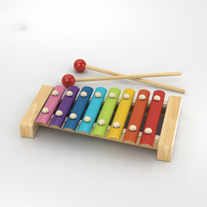 xylophone 3D model