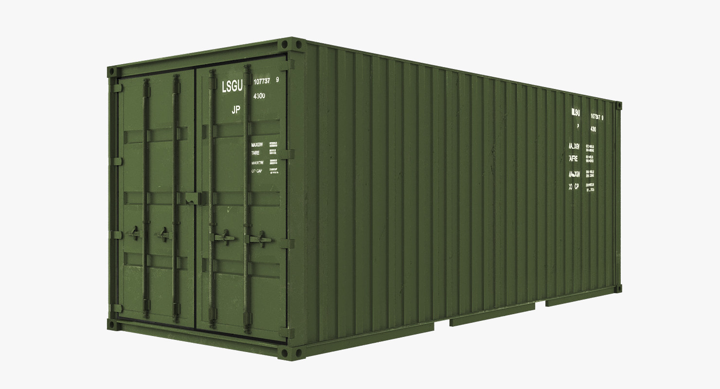 3D container modelling - TurboSquid 1341423