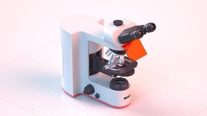 microscope pbr 3D model