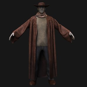 3D cowboy clothes