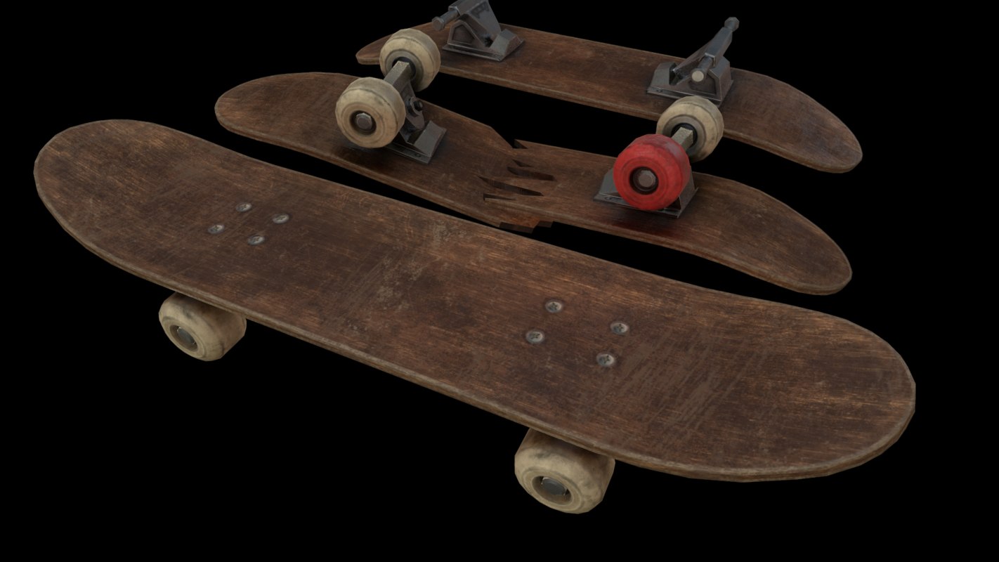 3D pbr skateboard model - TurboSquid 1341541