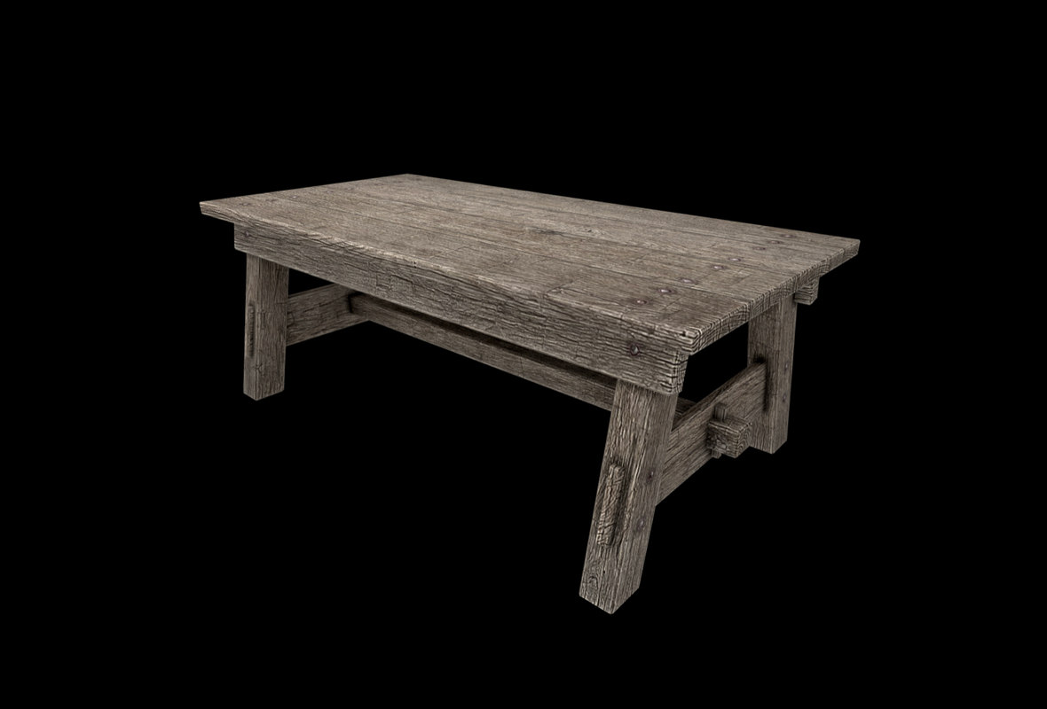 Low Poly Table 3d model