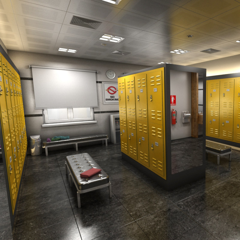 Locker room 3D model TurboSquid 1341589