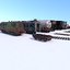 3D abandoned train pack