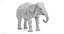 asian elephant female 3D model