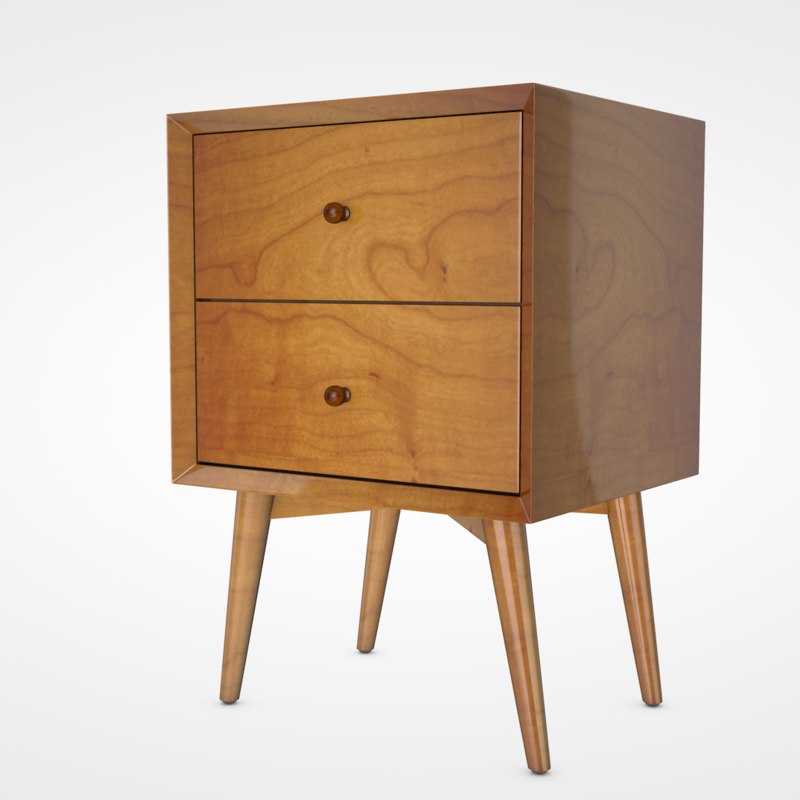 3D night stand model TurboSquid 1341816