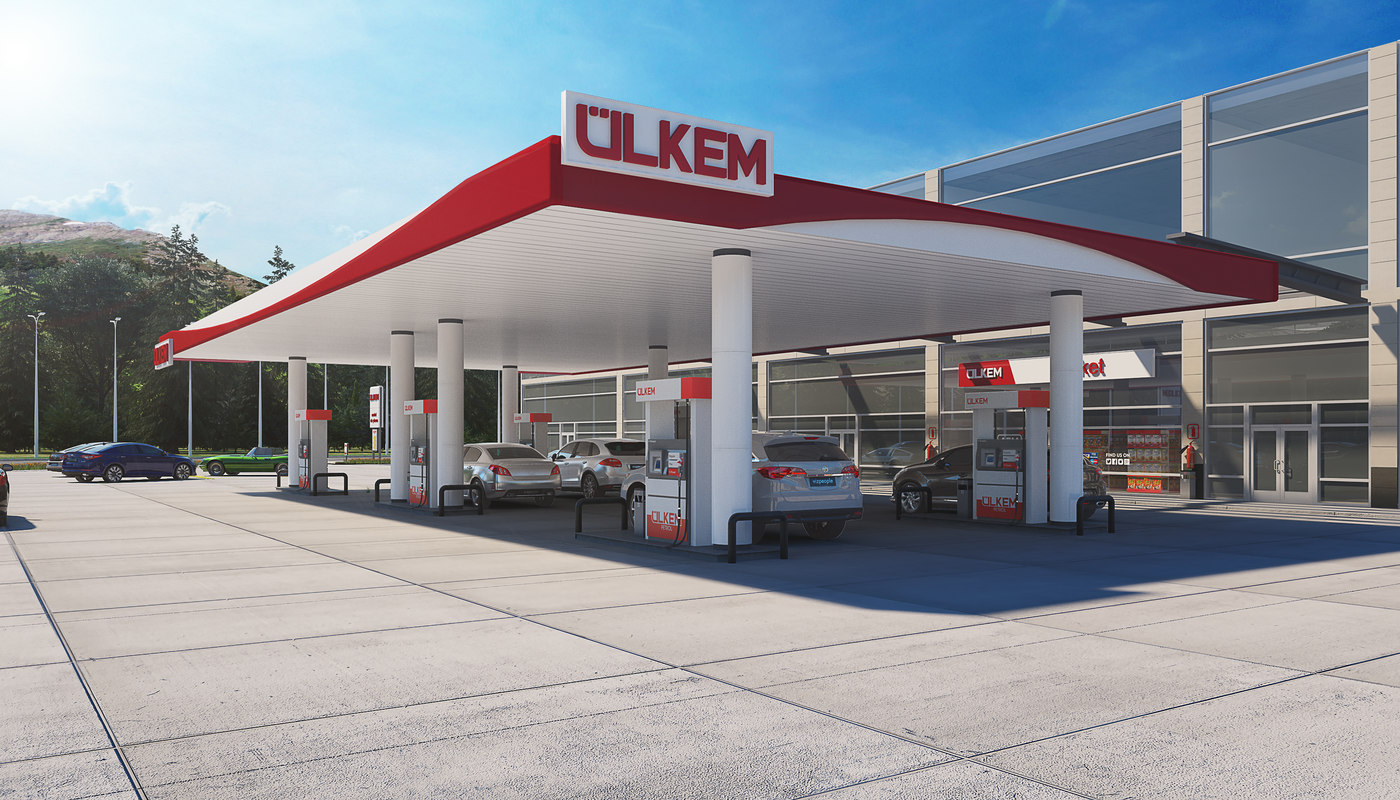 3d Realistic Gas Station Turbosquid