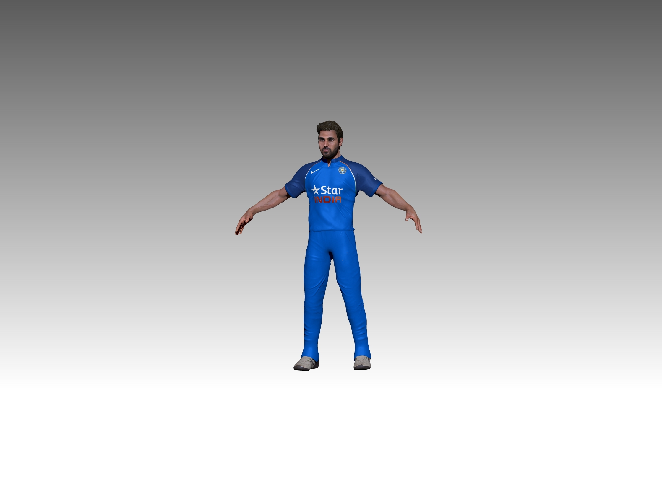 3D cricket athlete batsman model TurboSquid 1342033
