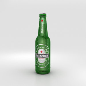 heineken beer bottle 3D model