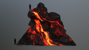 lava rock 3D model