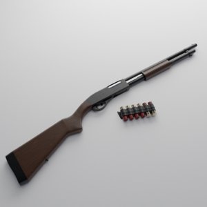3D remington 870 classic
