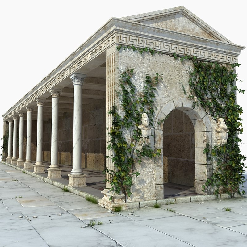 Ancient greek building architecture 3D model - TurboSquid 1342194