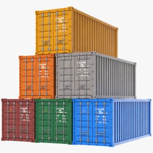 3D shipping containers model