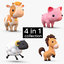 3D cartoon farm animals pack