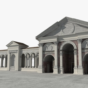 3D ancient roman town