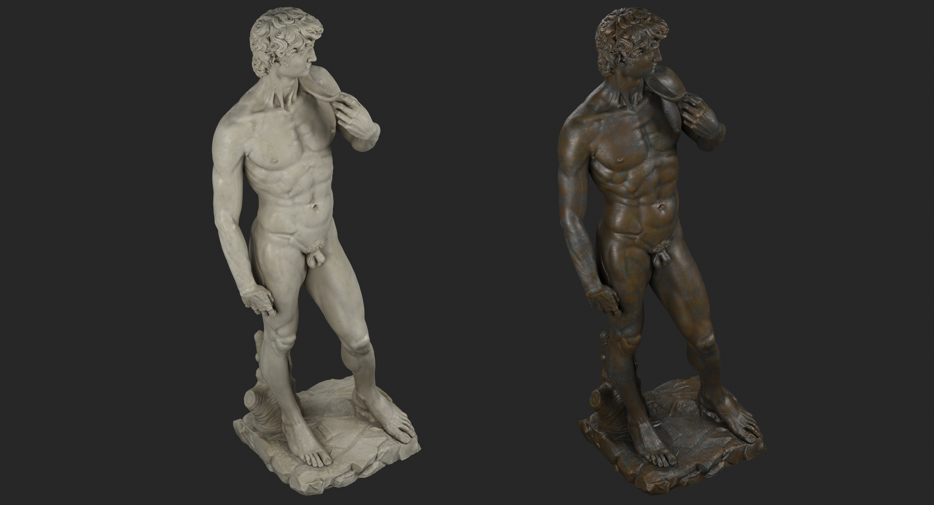 statue david michelangelo model