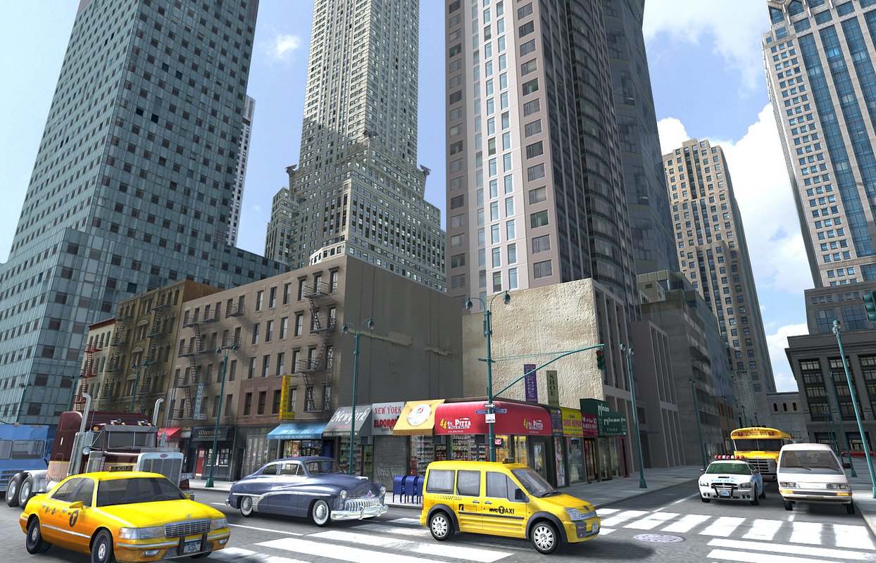 New york midtown city blocks 3D model TurboSquid 1300863