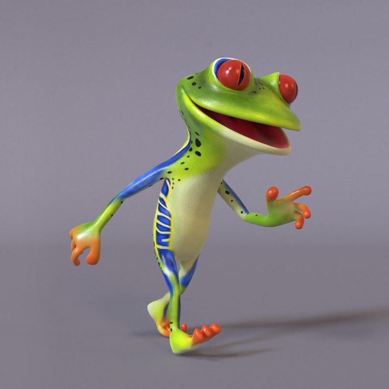 3D stylized humanoid frog - TurboSquid 1342792
