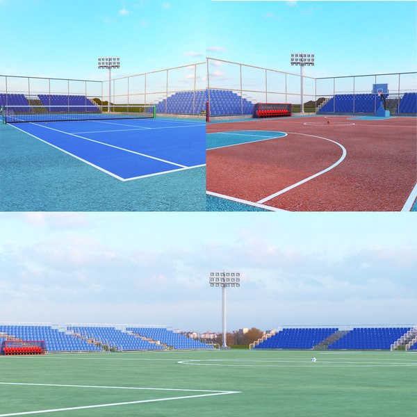 3D sports courts