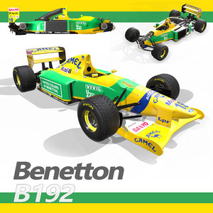 1992 formula 1 benetton 3D