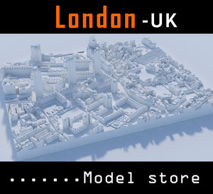 buildings london 3D model