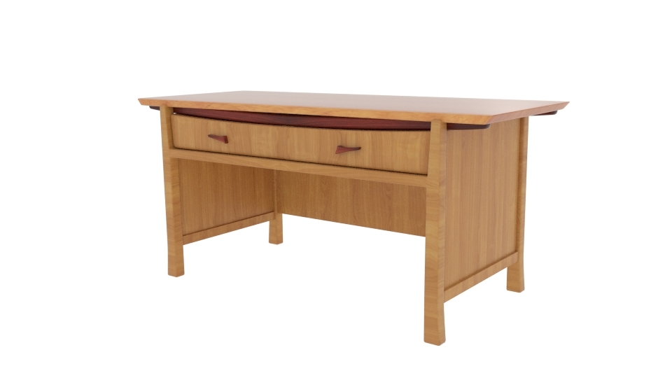 Homestyle Japanese Table Desk 3d Modell Turbosquid 1343534