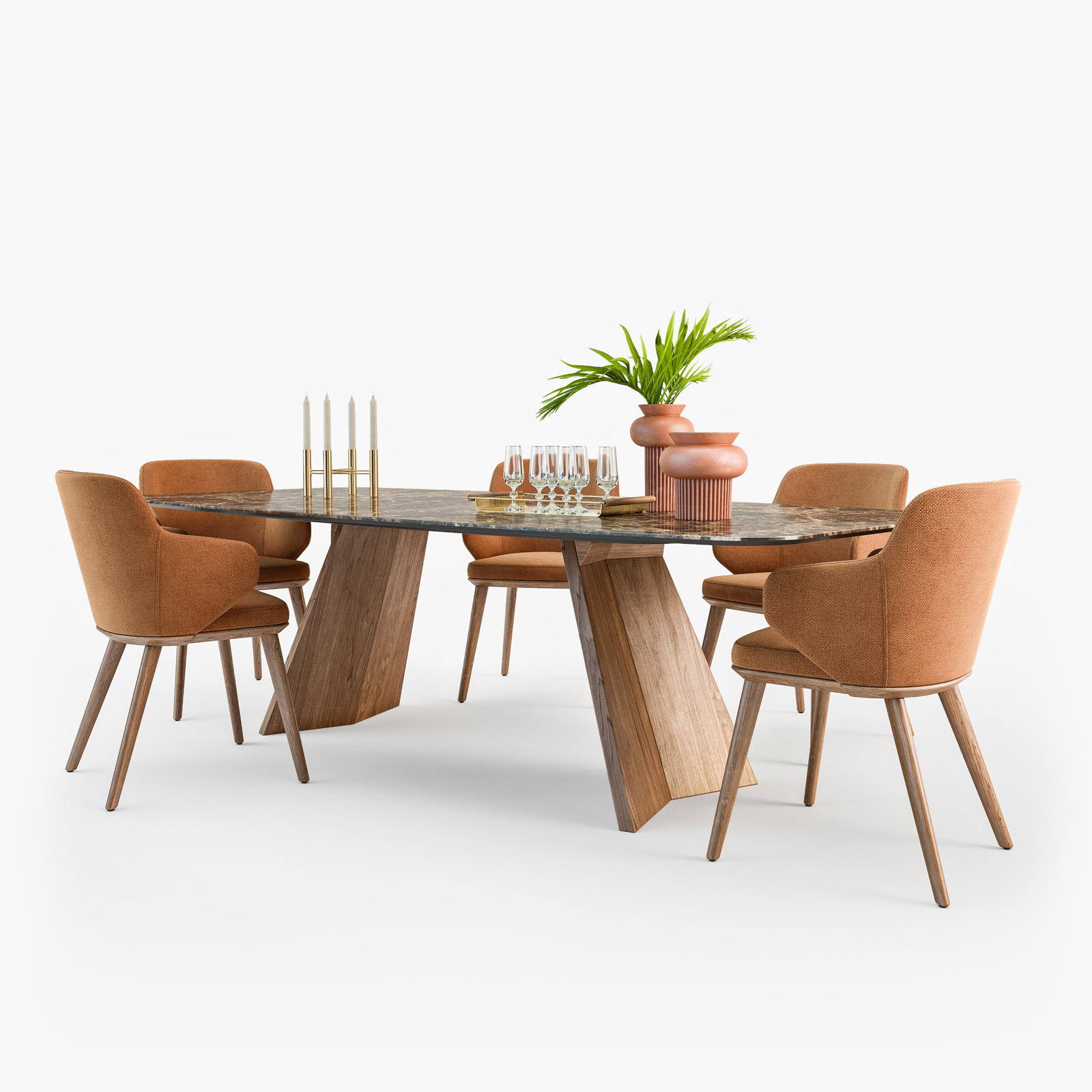 Calligaris门厅扶手椅Icaro table set013D模型 - TurboSquid 1343558