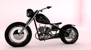 bobber motorcycle 3D model