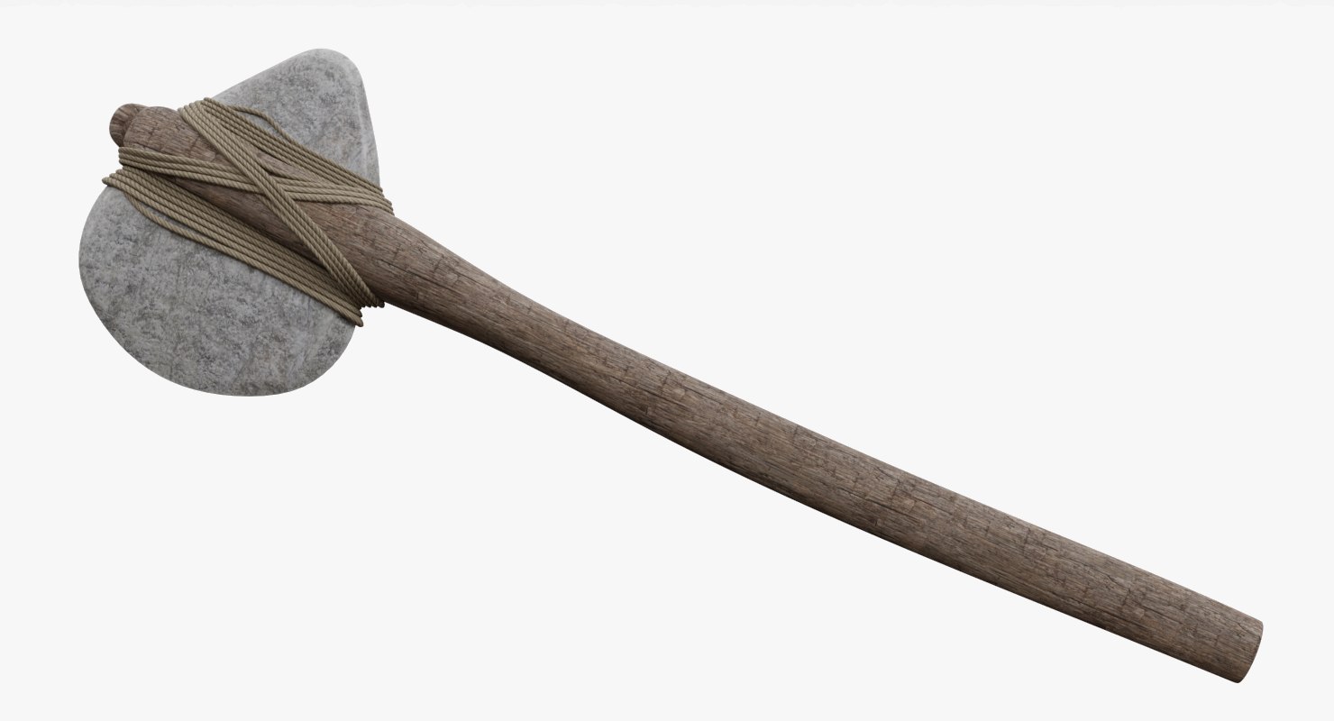 3D age axe stone model - TurboSquid 1343605