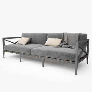 restoration hardware mustique sofa 3d max