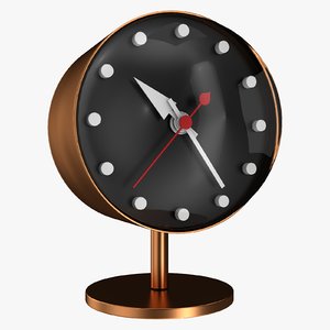 office copper clock 3D model