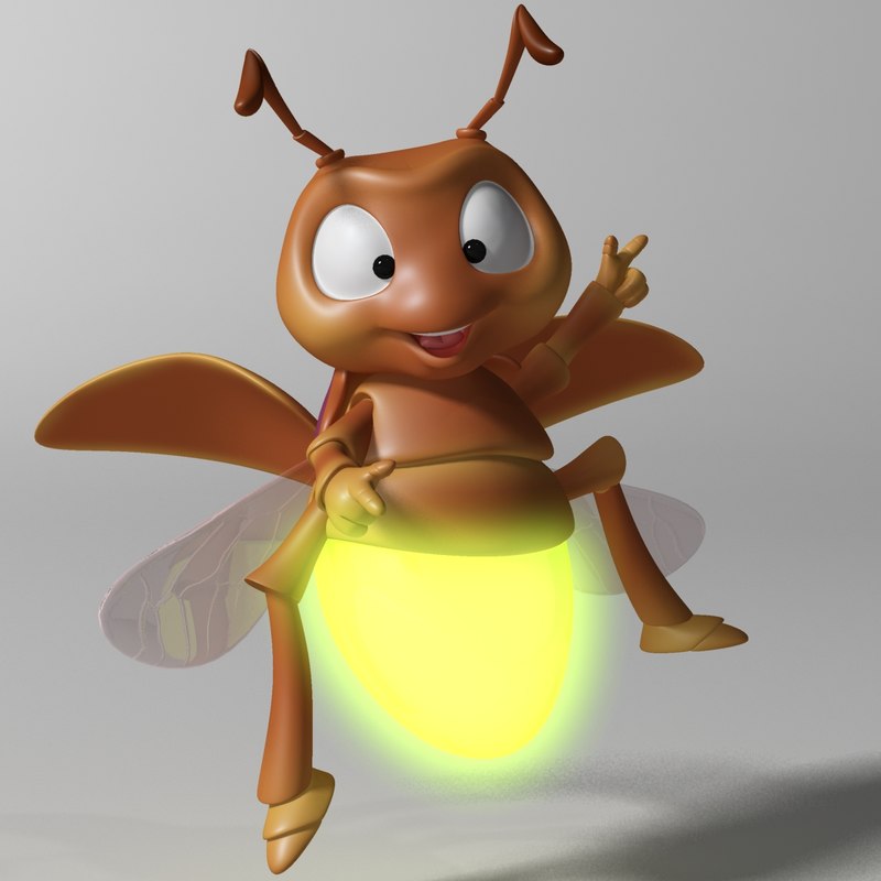 Cartoon firefly rigged 3D - TurboSquid 1343836