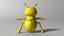 cartoon firefly rigged 3D