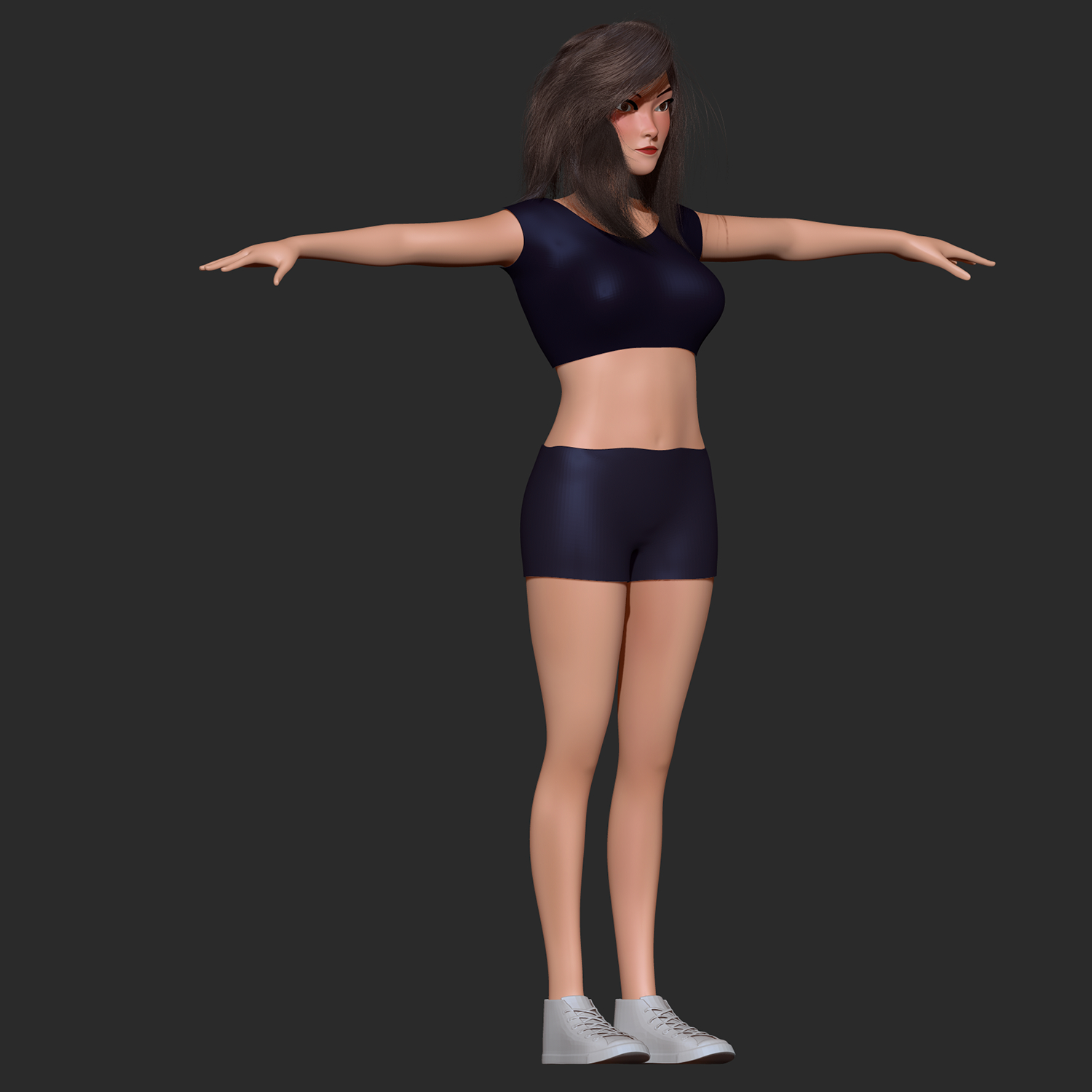 Girl Character 3d Model Turbosquid 1343925