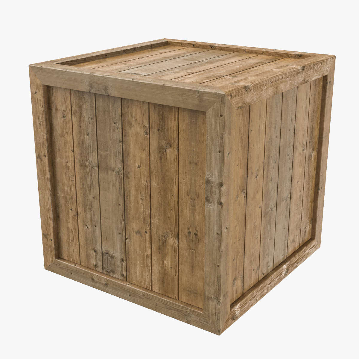 3D wooden box model - TurboSquid 1344083