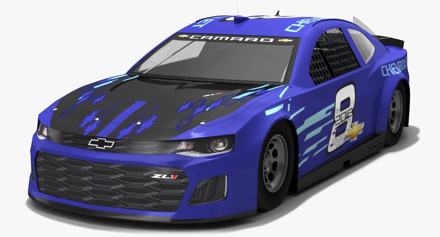 3D nascar chevrolet camaro zl1 model - TurboSquid 1292391