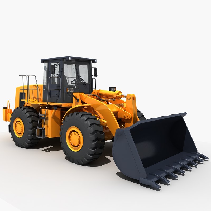 Wheel loader 3D model TurboSquid 1344118