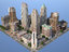 city art deco 3d model